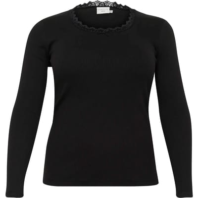 Dames-T-shirt met lange mouwen KAFFE Curve Britt