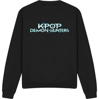 K-Pop Demon Hunters Unisex Volwassenen Logo Sweatshirt (Zwart)