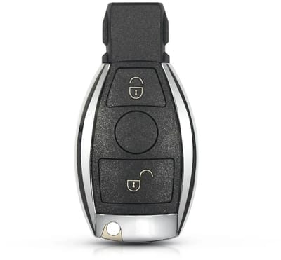 XEOD Autosleutelbehuizing - sleutelbehuizing auto - sleutel - Autosleutel / Geschikt voor: Mercedes 2 Knops smart sleutel