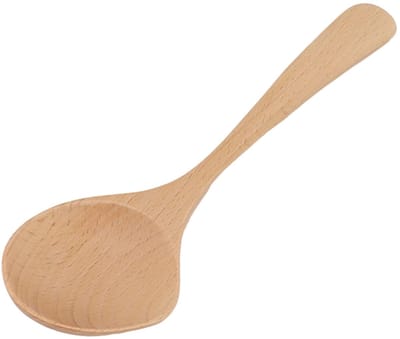 Dailygoods- Houten Lepel - Lange Handgreep - Beukenhout - Handgemaakt - Kooklepel - Decoratief - Duurzaam - Soepschep