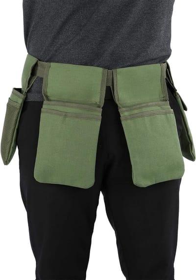 Praktische Tuin Gereedschap Heupriem met 4 Vakken voor Tuinieren - Handige Heuptas voor Mannen en Vrouwen, Ideaal voor Tuinaccessoires en Tuinonderhoud