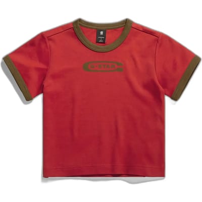 Dames-T-shirt G-Star Ringer Baby Brother Logo