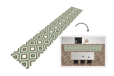 Keukenloper - Loper keuken - Jaren 50 - Ster - Design - 300x50 cm - Keukenloper vinyl