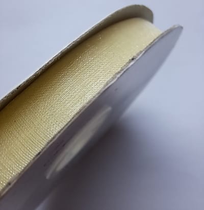 Organza lint 10 mm x 50 m - Kleur ivoor (Ivoire )
