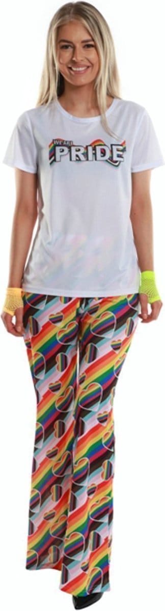 Karnival Costumes Pride T-shirt Dames Carnavalskleding Dames Foute Party Carnaval Verkleedkleren Volwassenen Regenboog Gay Pride LHBTI - Polyester - Maat XS