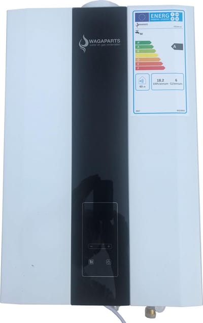 Wagaparts JSG24-LE(C) modulerende geiser 12 liter PROPAAN/BUTAAN voor camping, caravan, chalet, camper, tiny house of boot-KIWA-ErP-Low NOx