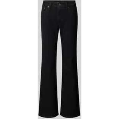 Low waist bootcut jeans van katoenmix
