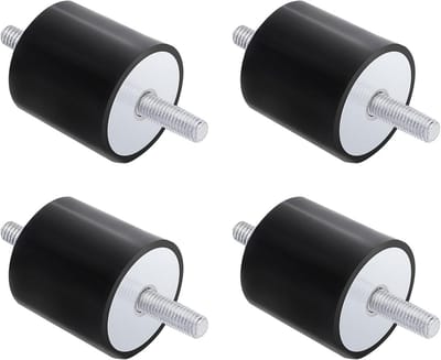 4x Trillingsdempers M8 Rubber Silentblokken voor Machine Isolatie en Schokabsorptie