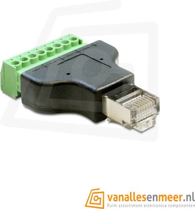 RJ45-connector to Screw Terminal