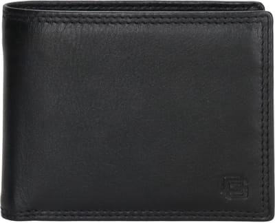 Gio Gini Rembrandt van Rijn Portemonnee Heren - Wallet voor 5 t/m 8 pasjes - Portefeuille van 100% Leder - Zwart