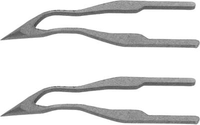 Houtbrandpennen Tips - Pyrografie Punten - Houtbewerking Hobby - Hoge Impedantie - 2.7 x 0.7 cm - Grijs