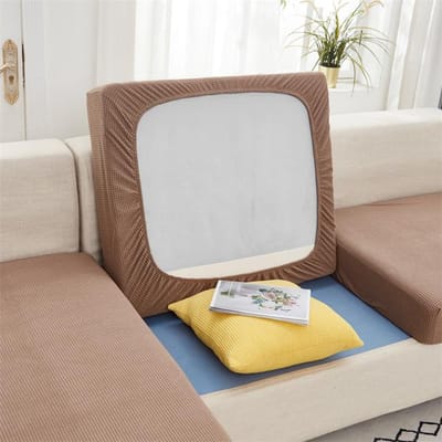 Housse de coussin de siège de canapé, protection de meubles pour animaux de compagnie et enfants, extensible, lavable et amovible Normal 50-65cm gray