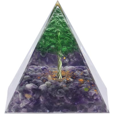 Kristallen Piramide Orgone Piramide Huis Handwerk Sieraden voor Energie Healing Kalmte white