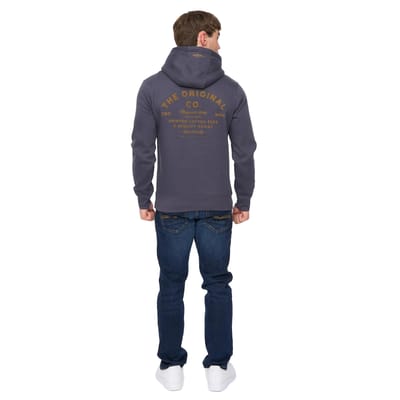 Crosshatch Heren Shoptown Hoodie (Marineblauw)
