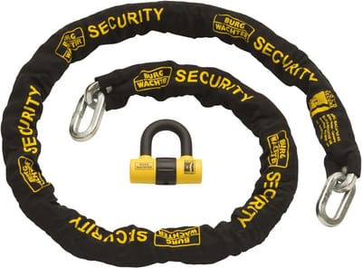 Motorfiets Beveiligingsset met 12mm Gehard Stalen Kettingslot - 2 Meter - Sold Secure Gold