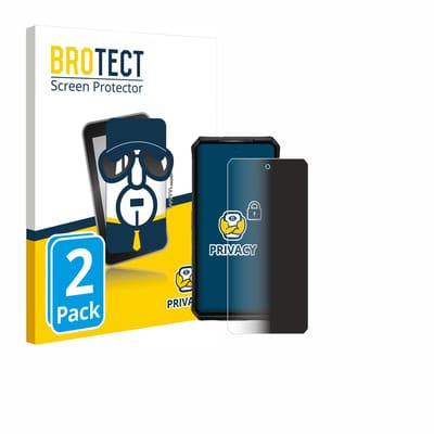 BROTECT - privacy screenprotector voor Ulefone Armor 28 Pro - Folie Beschermfolie Blauwlichtfilter 2 Stuks