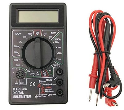 Digitale Multimeter met LCD Scherm - Voltmeter & Ampèremeter voor AC/DC Metingen