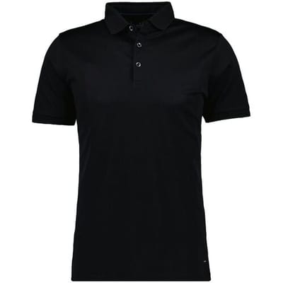 Ragman Polo Luxury Uni Color Mercerized Cotton Zwart / male
