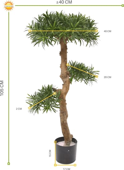 Kunst Podocarpus Bonsai 105 cm UV