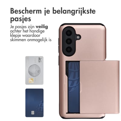 imoshion Hoesje met Pasjeshouder - Geschikt voor Samsung Galaxy A57 (5G) - Rose Gold