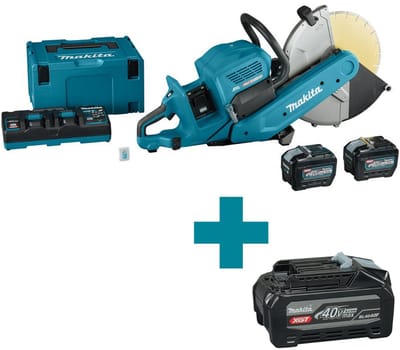 Makita CE002GL204X Accu Doorslijper 355mm 2 x AWS XGT 40V Max 8.0Ah (2st.)