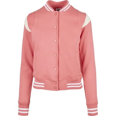 Urban Classics - Inset Sweat College jacket - 5XL - Roze