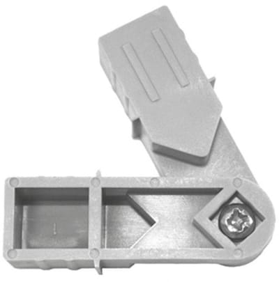 Draaibare verbindingshoek voor aluminium kokers 20x20 mm - Verbindingsstuk draaibare hoek - Voliere - Kooien