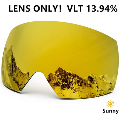 JULI Magnetische Ski Goggles Dubbele Lens Anti-Mist UV400 Grote Snowboardbril Voor Mannen Vrouwen yellow