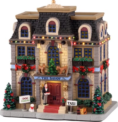 Lemax - Christmas At The Savoy, With 4.5v Adaptor - Kersthuisjes & Kerstdorpen