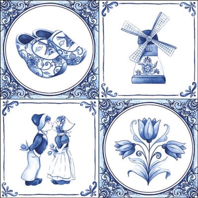 Vintage Papier Servetten - Holland - Decoupage - 20 stuks