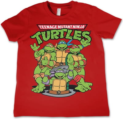 TMNT - T-Shirt KIDS TMNT Group - Red (4 Years)