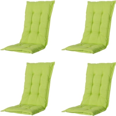 Madison - Tuinstoelkussen Lage Rug Panama lime - Ca. 105x50 cm - Set van 4
