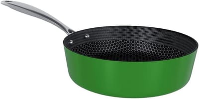 Koekenpan - Koekenpan met steel - Koken en Bakken - PFAS-vrije coating - 24 cm - Groen