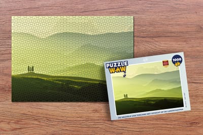 Puzzel Toscane - Heuvels - Groen - Legpuzzel - Puzzel 1000 stukjes volwassenen