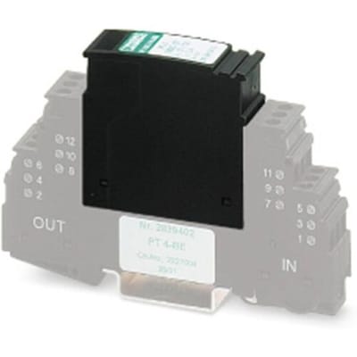 Phoenix Contact 2839211 PT 4- 5DC-ST Insteekbare overspanningsafleider Set van 10 stuks Overspanningsbeveiliging voor: Verdeelkast 0.72 kA 10 stuk(s)