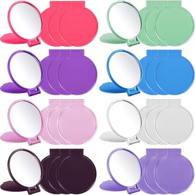 Compacte ronde opvouwbare spiegels voor vrouwen - Mini geschenken en feestartikelen (40 stuks)