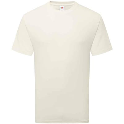 Fruit of the Loom Katoenen uniseks T-shirt voor volwassenen (Natuurlijk)