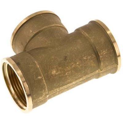 G 1 1/4'' Messing T-stuk 16 Bar - FL3T-F-B-114G