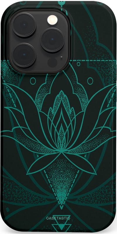Casetastic Hoesje Geschikt voor Apple iPhone 14 Pro Magsafe - Stijlvolle Beschermende Duo-layer Case - Lotus Zen