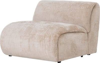 Tower Living - Redford 1-zitsbank zonder arm - beige