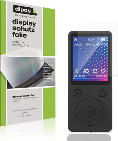 dipos – 4x Matte Beschermfolie geschikt voor Gleisa MPLE-HHL01 | Krasbestendige & antireflecterende Screenprotector Ultra-Thin