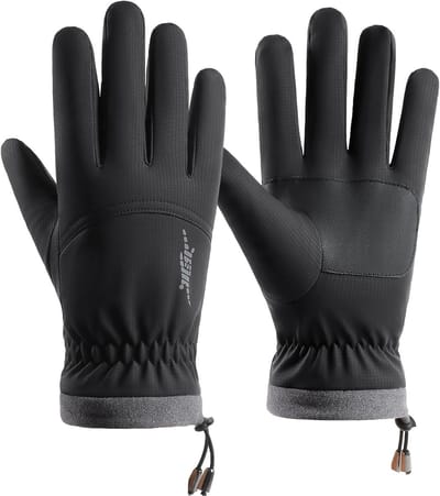 Winterse Thermische Handschoenen voor Mannen en Vrouwen, Dikke Fleece Voering, Ademend, Winddicht, Antislip en Touchscreen Geschikt voor Fietsen en Motorrijden in Koude Weer