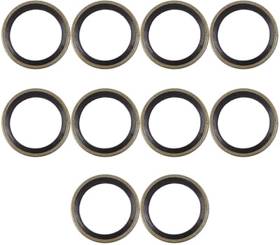 MTTproducts- Afdichtingen Set van 10 - Motorolieafvoer - Crush Sluitring - Vlak Gelijmd - M16 - Hoogwaardige Kwaliteit