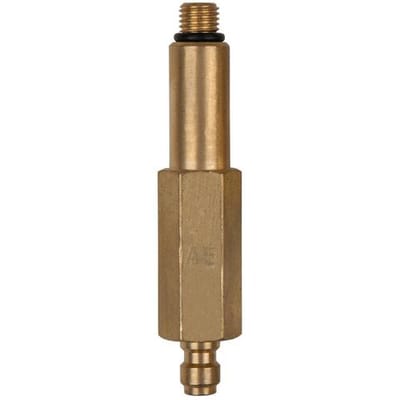 KS Tools 150.2345 Adapterstuk (lang) M8x1,0 buitenschroefdraad en 1/4 slangaansluiting met afdichtring