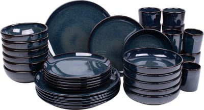 Kade 171 Faro serviesset 36-delig 6 personen - Portugees stoneware blauw