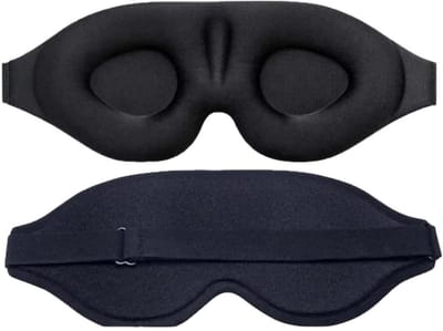 Oogmasker slaap-oogmasker wallen-oogmasker-2025 Innovatief Slaapmasker voor Mannen en Vrouwen- Lichtblokkerend Ontwerp Oogmasker om te Slapen-een Dutje te Doen, Mediteren, Reizen-Zwart