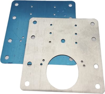 Knaak Scharnier Reparatie Plaat / Set - Incl. 12 Schroeven - 2 Stuks