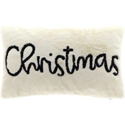 Unique Living | kussen christmas 30x50cm ivory | kussen woonkamer of slaapkamer