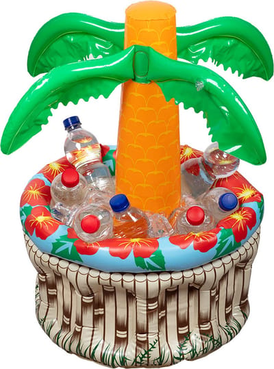 2x Opblaasbare palmboomkoeler (62 cm) - Drank koeler Drankkoeler Palmboom Zomer Zwembad Poolparty