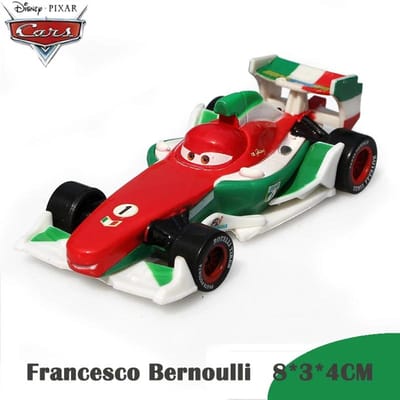 Pixar Cars 2 Flash McQueen Finn McMissile Luigi Guido Shérif Martin Flo 1:55 Voiture Jouet pour Enfants en Alliage Métallique Moulé sous Pression